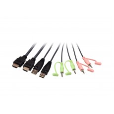 ATEN CS22H 2埠USB 4K HDMI帶線式KVM多電腦切換器 (外接式切換按鍵)