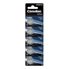 Camelion Lithium CR2016 鋰電池 (5粒, 卡裝)