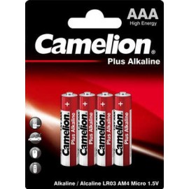 Camelion Plus Alkaline LR03 AAA 鹼性電池 (4粒, 卡裝)