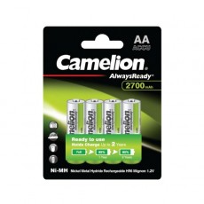 Camelion AlwaysReady AA 2700mAh充電池 (4枚卡裝)