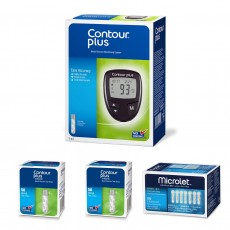 Contour®Plus 血糖儀套裝 (血糖儀+100針+100試紙)