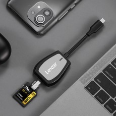 Lexar Professional USB-C 雙卡槽 USB 3.2 Gen1 讀卡機 (SD, microSD)