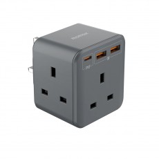 Momax US8 OnePlug PD20W 2A1C 3位萬能插蘇 (灰色)