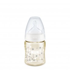 NUK Premium Choice+ 寬口PPSU 奶瓶150ml (矽膠奶嘴0-6個月中孔) 