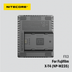 Nitecore FX3 USB充電器 (適用於Fujifilm NP-W235相機電池)