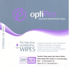 OptiPro 70%酒精消毒濕紙巾(200片/盒)