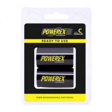 Powerex 預充 C NiMH 5000mAh 低自放充電池 (2枚, 卡裝)