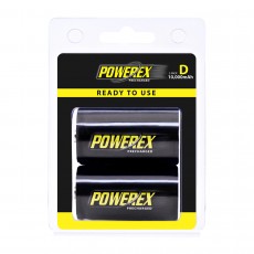 Powerex 預充 D NiMH 10000mAh 低自放充電池 (2枚, 卡裝)