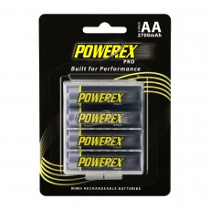 Powerex Pro AA NiMH 2700mAh 充電池 (4枚, 卡裝)