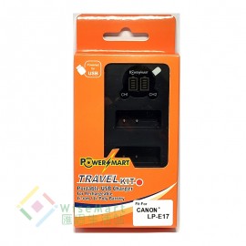 Powersmart USB電池充電器(兼容Canon LP-E17)