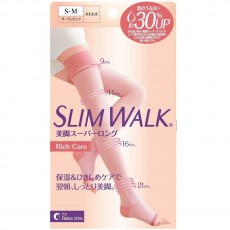 Slimwalk PH795 美腿露趾保濕壓力襪長版 睡眠型 長筒 (粉紅色) (S-M)