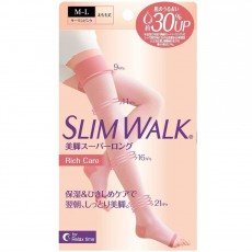 Slimwalk PH796 美腿露趾保濕壓力襪長版 睡眠型 長筒 (粉紅色) (M-L)