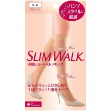 Slimwalk PH803 美腿耐勾壓力短絲襪 短筒 (淺肉色) (S-M)
