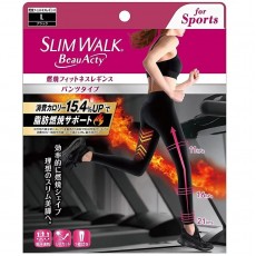 Slimwalk PH863 日本緊身壓力運動襪 (黑色) (L) 燃燒脂肪 吸汗速乾 消臭纖維