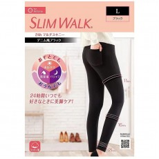 Slimwalk PH865 日本全功能壓力褲 (斜紋黑) (L) 每天24小時 呵護美腿