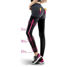 Slimwalk PH738 美腿運動壓力襪褲, 提臀, 吸汗快乾 (黑色) (S-M)