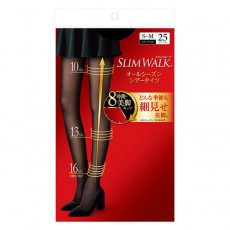 Slimwalk PH763 修長美腿耐勾壓力絲襪褲, 耐勾防刮, 透氣, 提臀 (黑色) (S-M)