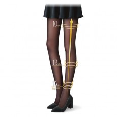 Slimwalk PH763 修長美腿耐勾壓力絲襪褲, 耐勾防刮, 透氣, 提臀 (黑色) (S-M)