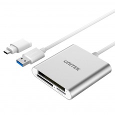 Unitek Y-9313D USB 3.0版 3合1讀卡機 (附USB Type-C轉接頭)