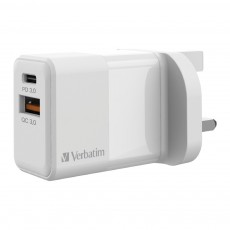 Verbatim 2 Port 20W PD & QC 3.0 USB充電器 (#66633)