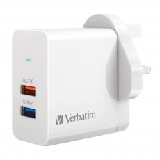 Verbatim 2 Port 25W QC 3.0 USB充電器 (#66569)