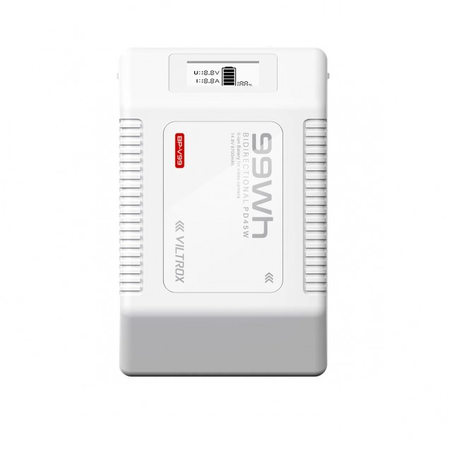 VILTROX BV-99 V-Mount Akku 6700mAh – Mini V-Lock Akku Für Kameras Mit PD45W Type-C